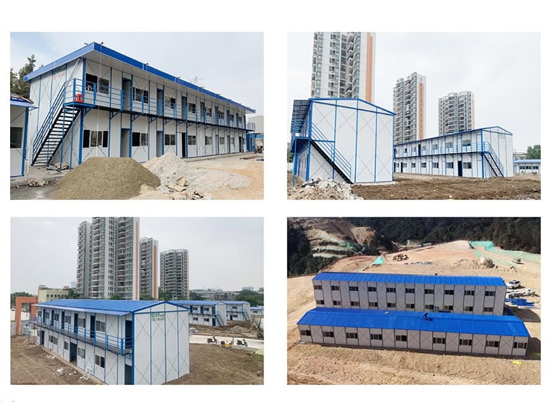Temporary Building Structure Design Temporary Buildings: Construction Site Dormitories, Temporary Offices ...
